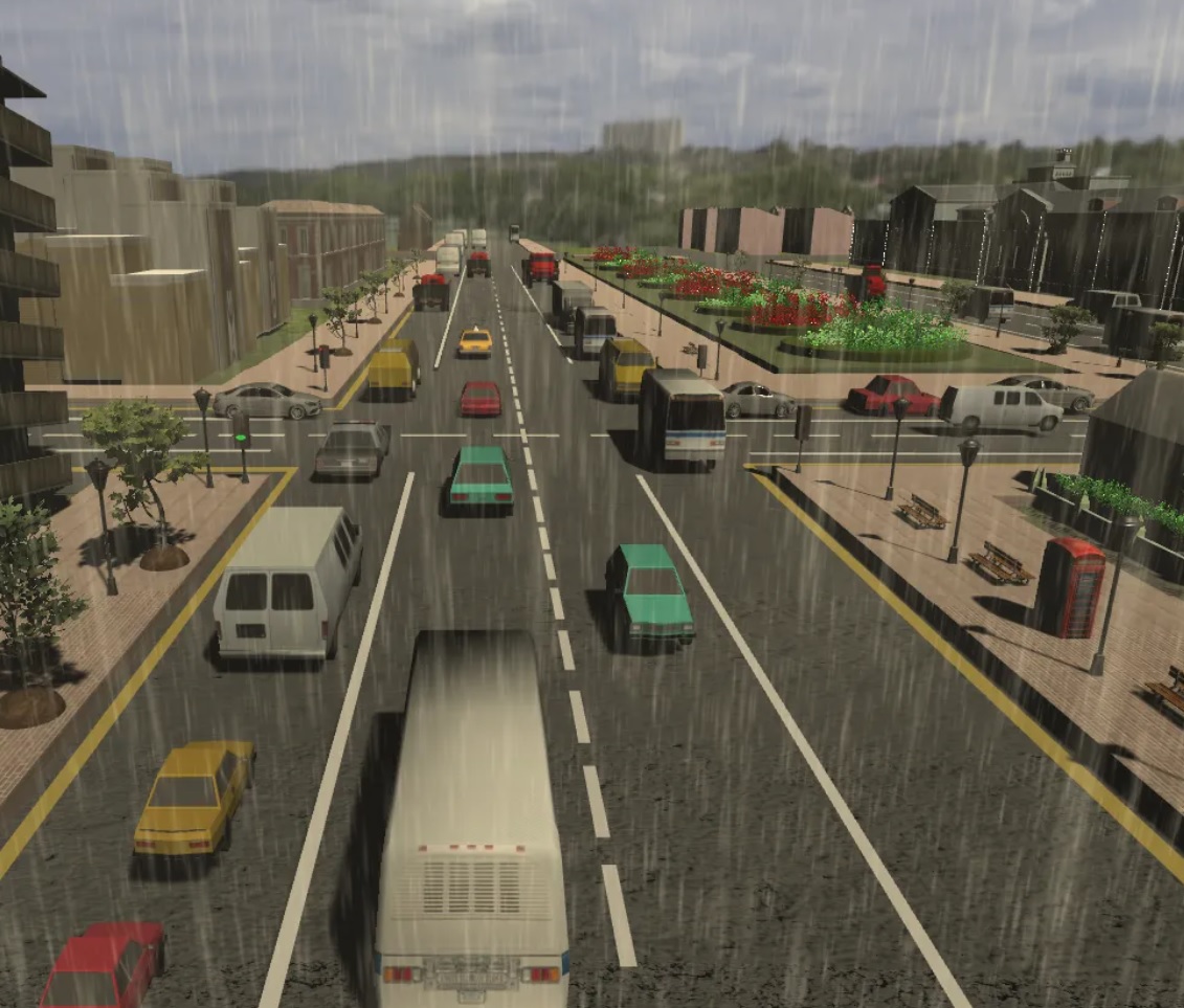 D b realistic ai traffic intensity